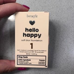 Benefit Hello Happy Soft Blur Foundation Shade 1